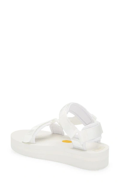 Shop Suicoke Depa-v2po Platform Sandal In White
