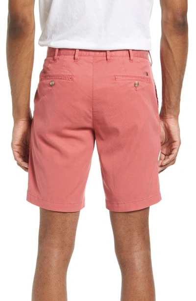 Shop Peter Millar Bedford Stretch Twill Shorts In Cape Red