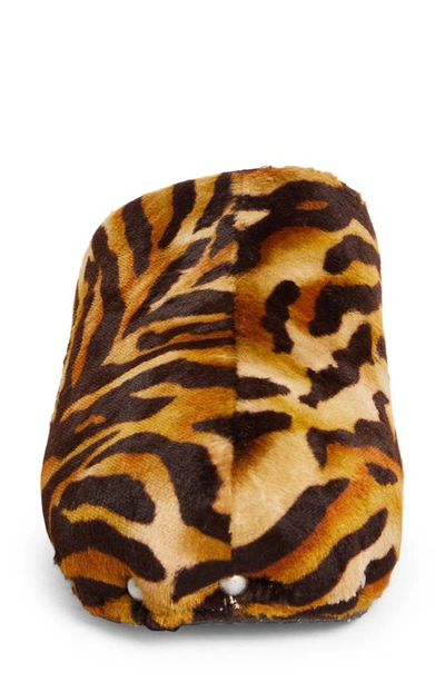 Shop Acne Studios Bloggie Tiger Print Clog In Multi Beige