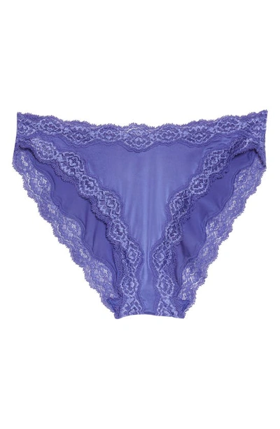 Shop Wacoal Soft Lace High Leg Panties In Orient Blue