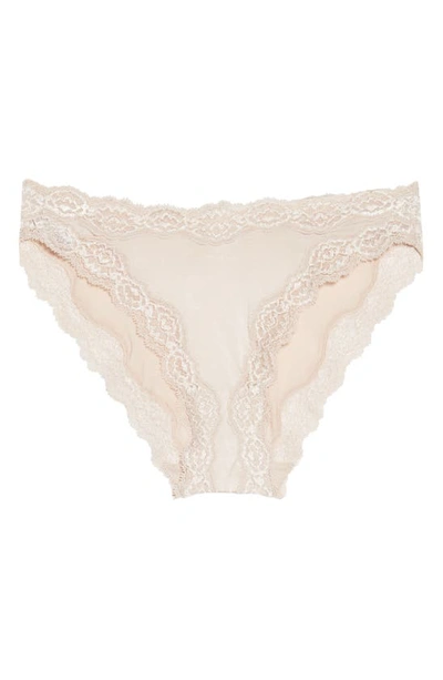 Shop Wacoal Soft Lace High Leg Panties In Rose Dust