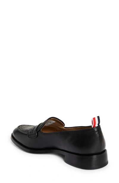 Thom Browne Penny Loafer In Black