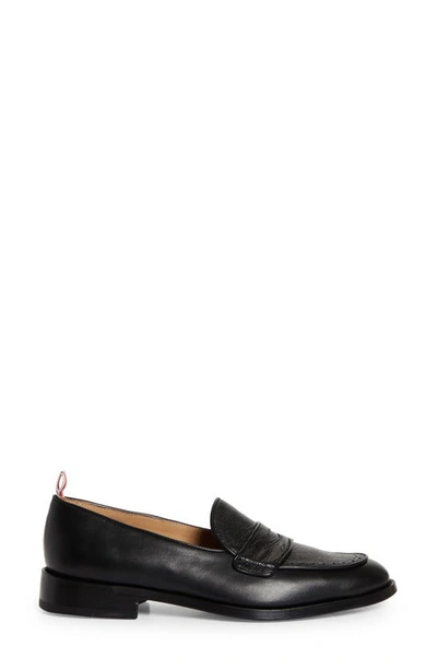 Thom Browne Penny Loafer In Black