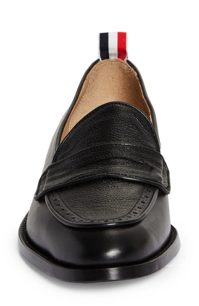 Thom Browne Penny Loafer In Black