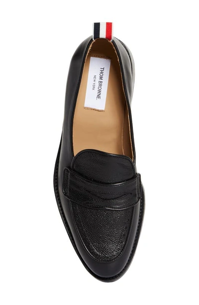 Shop Thom Browne Penny Loafer In Black