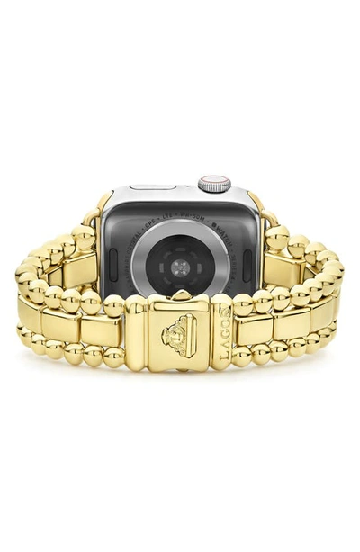 Shop Lagos Smart Caviar Series Apple Watch® Watchband In Gold