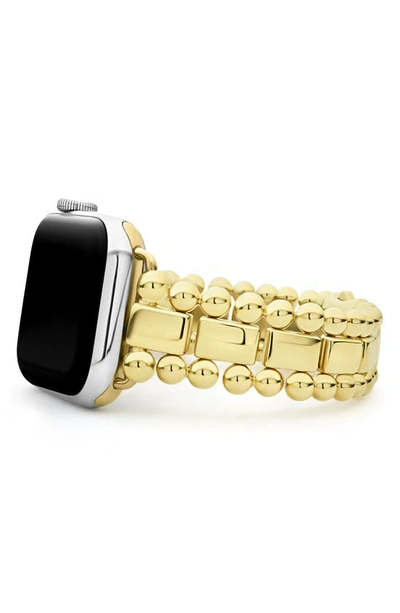 Shop Lagos Smart Caviar Series Apple Watch® Watchband In Gold