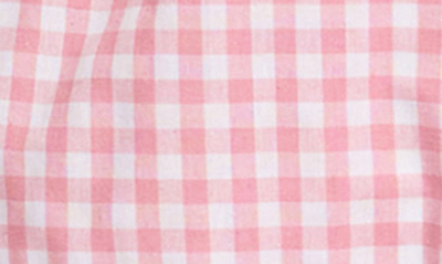 Shop Lost + Wander Let's Go On A Date Cotton Blend Gingham Maxi Sundress In Pink Gingham