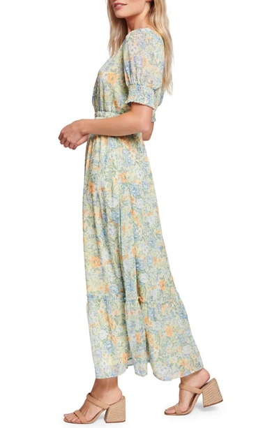 Shop Lost + Wander Mountain Bloom Maxi Dress In Blue Green Floral