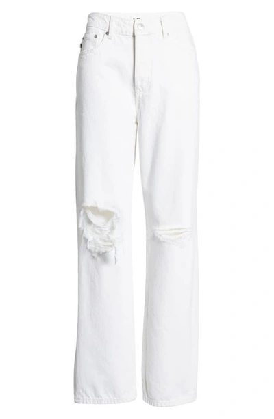 Shop Lovers & Friends Ryan Distressed High Waist Straight Leg Jeans In Lighthouse