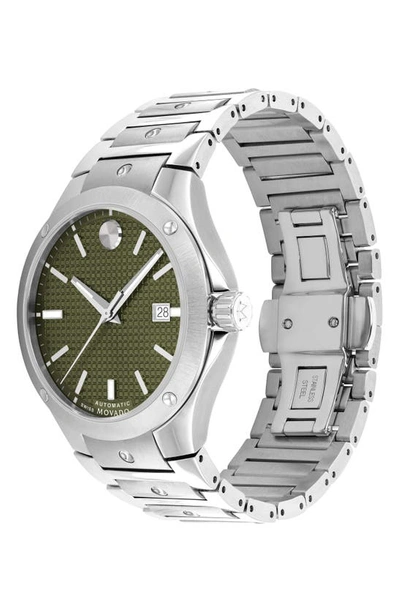 Shop Movado S.e. Automatic Bracelet Watch, 41mm In Silver