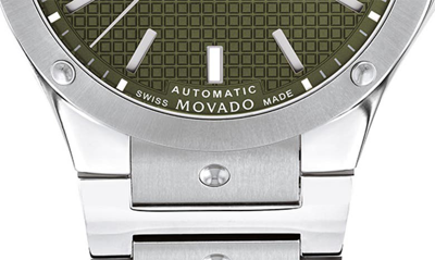 Shop Movado S.e. Automatic Bracelet Watch, 41mm In Silver