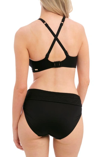 Shop Fantasie Ottawa Underwire Plunge Bikini Top In Black