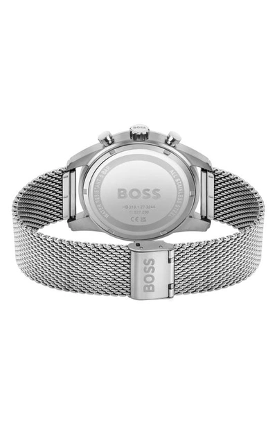 Hugo Boss Silver Stainless Steel Watch In Silver