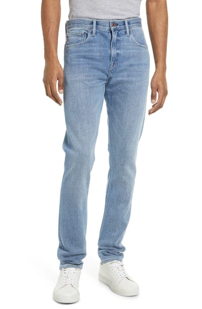 Shop Kato The Scissors Slim Tapered 11.5-ounce Air Stretch Selvedge Jeans In Ronnie