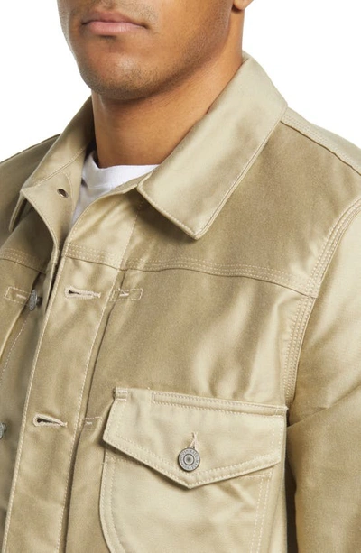 Shop Kato The Blade Moleskin Jacket In Beige