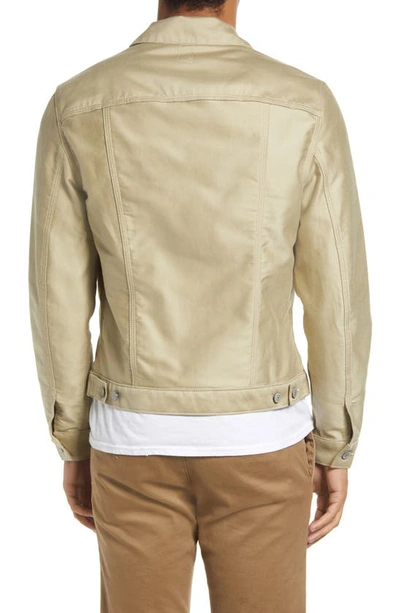 Shop Kato Hiroshi  The Blade Moleskin Jacket In Beige