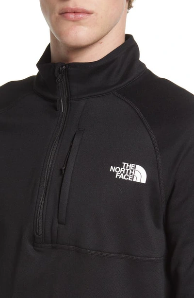 Shop The North Face Canyonlands Quarter Zip Pullover In Black