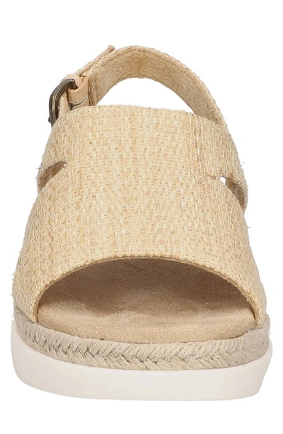 Bella Vita Kato Espadrille Slingback Sandal In Natural