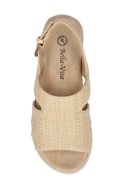 Shop Bella Vita Kato Espadrille Slingback Sandal In Natural