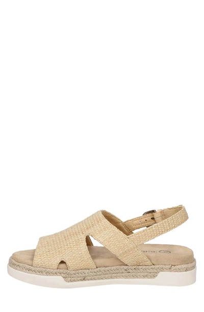 Shop Bella Vita Kato Espadrille Slingback Sandal In Natural