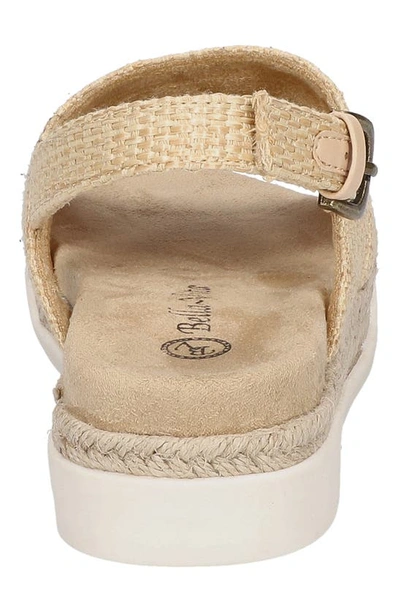 Shop Bella Vita Kato Espadrille Slingback Sandal In Natural