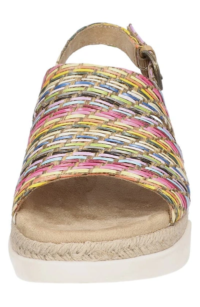 Shop Bella Vita Kato Espadrille Slingback Sandal In Bright Multi Woven