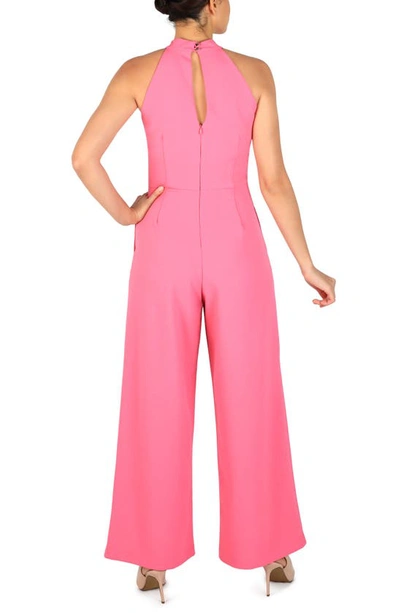 Shop Julia Jordan Halter Neck Jumpsuit In New Pink