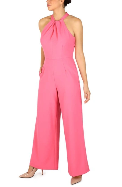 Shop Julia Jordan Halter Neck Jumpsuit In New Pink