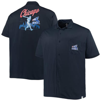 Shop Profile Navy Chicago White Sox Big & Tall Button-up Shirt