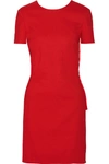 LANVIN Bow-Embellished Stretch Linen-Blend Mini Dress