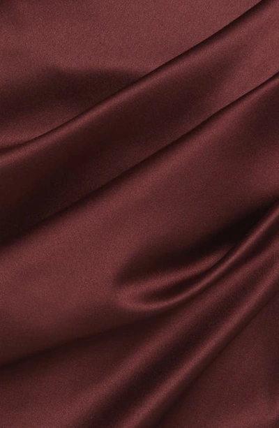 House Of Cb Rhoda Off The Shoulder Corset Midi Dress In Brown Raisin In Raisin