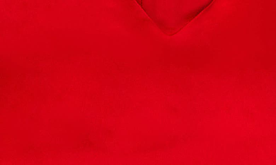 House Of Cb Anais Slim-fit Satin Midi Dress In Scarlet