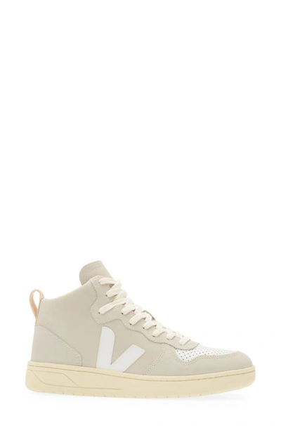 Shop Veja V-15 High Top Sneaker In Natural White