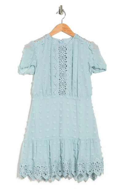 Shop Love By Design Lynsey Short Sleeve Mini Dress In Sage