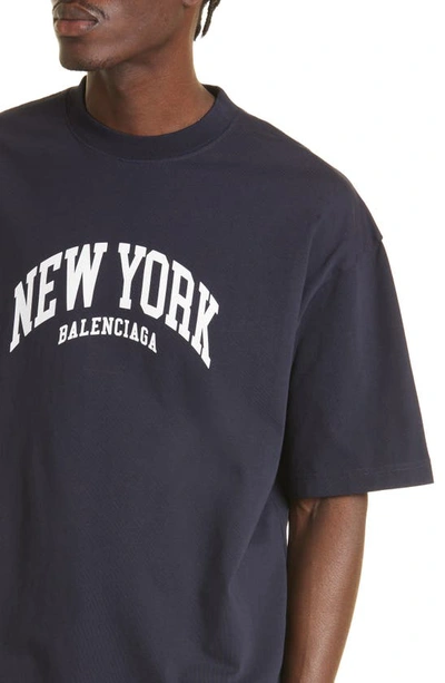 Balenciaga - Cities New York Cotton T-Shirt - Men - Cotton - S - Grey