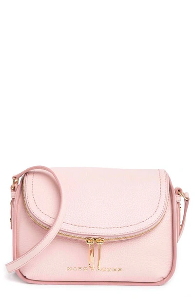 Shop Marc Jacobs The Groove Leather Mini Messenger Bag In Peach Whip