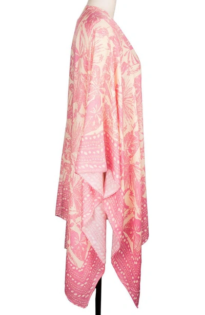 Shop Saachi Rain Forest Patterned Duster In Peach