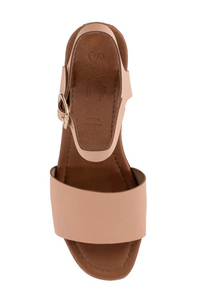 Seychelles Jump For Joy Quarter Strap Platform Sandal In Vacchetta