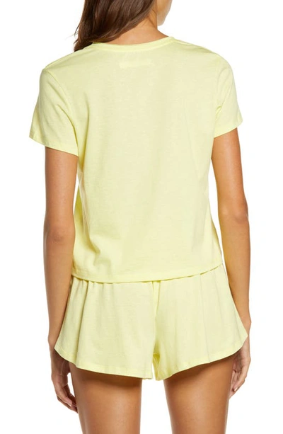Shop Ugg Perline Lounge T-shirt In Elfin Yellow