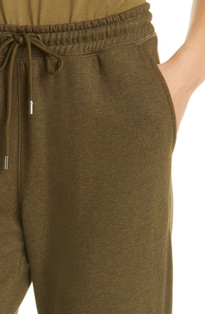 Shop Atm Anthony Thomas Melillo Mélange French Terry Joggers In Olive Heather