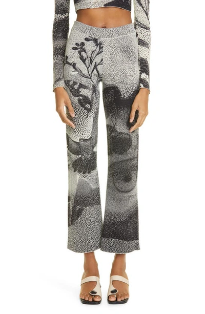Paloma Wool Mia Eye Print Trousers - Size 10 In Ecru