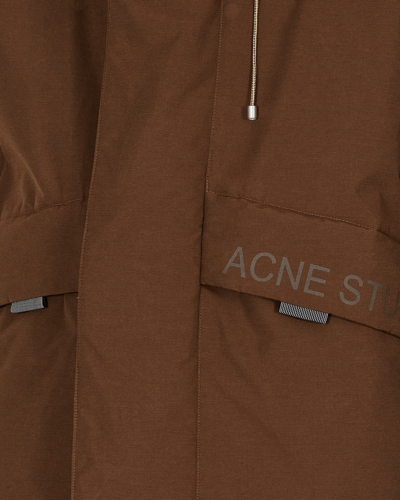Shop Acne Studios Down-filled Parka In Chocolate Brown