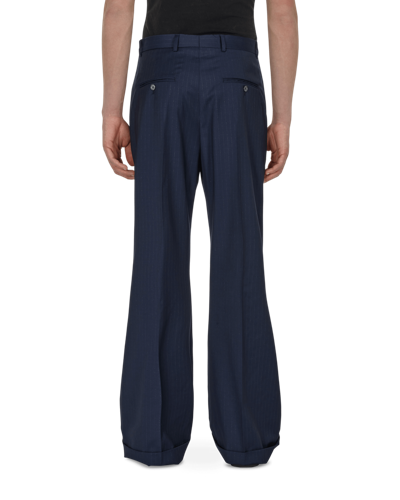 ACNE STUDIOS LOOSE BOOTCUT PINSTRIPE TROUSERS 