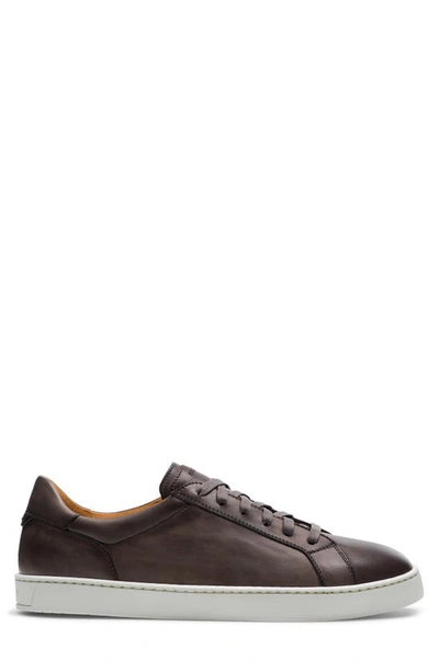 Shop Magnanni Costa Leather Low Top Sneaker In Grey