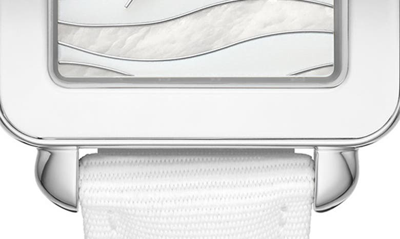 Shop Michele Deco Sport Waves Watch Head & Strap, 34mm In White