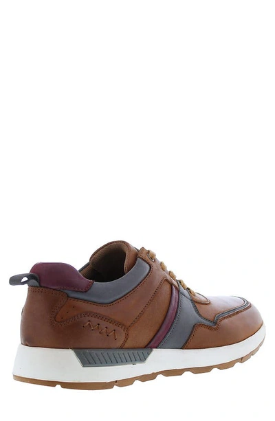 Shop English Laundry Lohan Leather & Suede Sneaker In Cognac