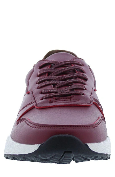 Shop English Laundry Asher Leather Low Top Sneaker In Red