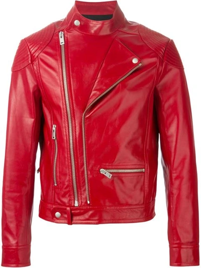 Maison Margiela Classic Biker Jacket - Red