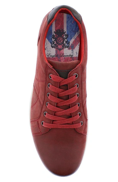 Shop English Laundry Scorpio Suede Sneaker In Red
